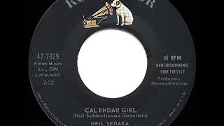 1961 HITS ARCHIVE Calendar Girl  Neil Sedaka [upl. by Oiliduab969]