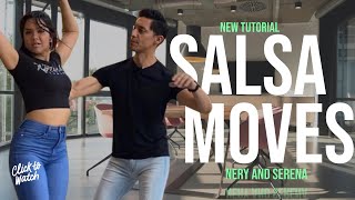 Salsa Tutorial Elegant Salsa Moves with Nery amp Serena [upl. by Eicarg798]