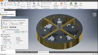 Engranajes Planetarios  Autodesk Inventor 2019 [upl. by Haughay]