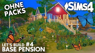 Die Sims 4 Haus bauen ohne Packs  Base Pension 4 Grundriss deutsch [upl. by Airrat]