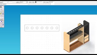 Techsoft 2d design  Creating holdes for pen holder [upl. by Nyrtak]