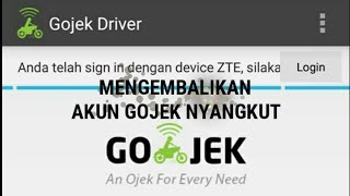 Cara Mudah Mengembalikan Akun Gojek Nyangkut Pada Device Lain [upl. by Atteuqihc331]