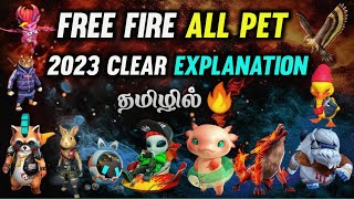 Freefire all pet full explanation in tamil [upl. by Ennalorac]