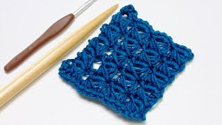 Crochet Broomstick Lace Stitch Tutorial [upl. by Ralli]