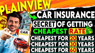 Only 179M 😱 Cheapest Car Insurance in Plainview 🎯 [upl. by Aihsele557]