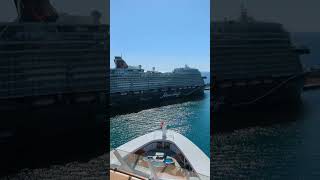 Timelapse Leaving Civitavecchia Port Rome  Disney Cruise [upl. by Notselrahc24]