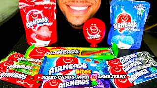 CANDY ASMR AIRHEADS MUKBANG BITES EATING MYSTERY BARS SNOWCONES JERRY [upl. by Onitselec]