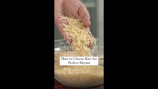 How to Choose Rice for Perfect Biryani  Shorts [upl. by Osei]