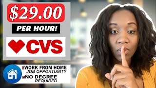 CVS WORK FROM HOME REMOTE JOBS 2024 NO EXPERIENCE ENTRY LEVEL [upl. by Lorou]