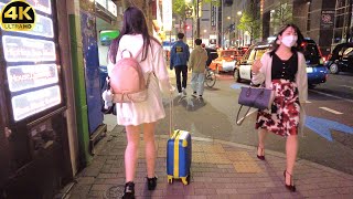 【4K】 Tokyo Field Walk  Kabukicho Shinjuku night  April 2022 [upl. by Nyladgam]