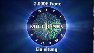 2000€ Frage  Einleitung  Millionenshow Soundeffect [upl. by Zavras]