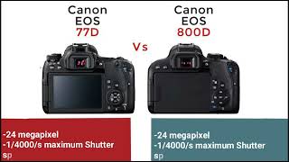 Canon 77D Comparison with Canon 800D [upl. by Nino]