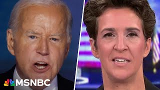 You can feel it Maddow and MSNBC panel react to Biden’s historic DNC speech [upl. by Ashelman]