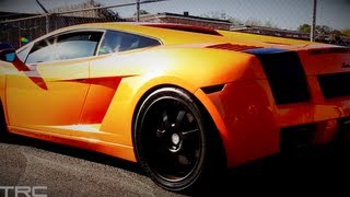 TX2K13  1500hp UGR TT Gallardo battles 1700hp LMR Corvette Tejano Blue [upl. by Bartholemy875]