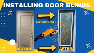 How to install door insert with blinds [upl. by Ilyk]