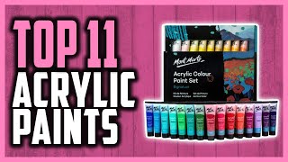 Best Acrylic Paint Reviews 2024  Top 11 Coolest Acrylic Paints For Students amp Professional Artists [upl. by Liamsi]