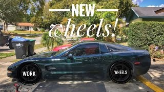 JDM WORK WHEELS for the Corvette Drift Car [upl. by Siladnerb]