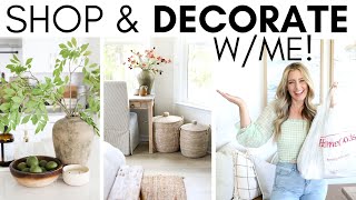 SHOP AND DECORATE WITH ME  HOMEGOODS HAUL  DECORATING IDEAS [upl. by Erena]