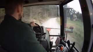 GoPro Haulin timber with MF 5455 and Farma trailer [upl. by Caesar944]