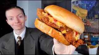 ChickfilAs NEW Spicy Honey Pepper Pimento Chicken Sandwich Review [upl. by Kruter]