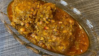 Chicken with pomegranate molasses  morgh nardon chicken stew recipe [upl. by Mikah]