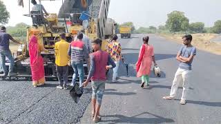 DBM Dense Bituminous Macadam Laying process and test [upl. by Mclaurin836]