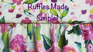 Ruffles On The Baby Lock Serger Using Ruffling Foot [upl. by Vocaay883]