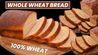 हेल्दी गेहूँ के आटे का ब्रेड घर पर बनायें  100 Wheat Bread Recipe  Healthy Bread Recipe by Kabita [upl. by Ynatsyd]