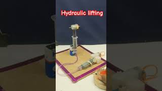 Hydraulic Weight Elevator • Dc Motor  dcmotor tech youtubeshorts dcmotorproject [upl. by Enelrihs]