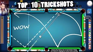 8 Ball Pool TOP 10 TRICKSHOTS OF THE YEAR Insane Edition [upl. by Cilurzo]