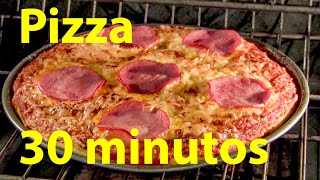 Receta de Pizza en 30 minutos paso a paso [upl. by Naiditch]