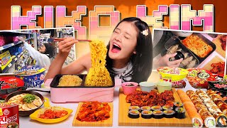 ASMR COOKING amp EATING MUKBANG 🍜🍗 RAMEN SPICY CHICKEN GYOZA [upl. by Kaliski5]