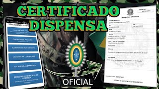 CERTIFICADO de DESPENSA MILITAR online 2023  como TIRAR a RESERVISTA online pelo Celular 2023 [upl. by Jakie]