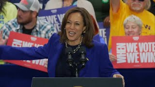 Harris and Trump to hold dueling rallies tonight in Milwaukee ahead of election [upl. by Eelnyl]