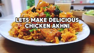 Easy Chicken Akni Recipe with Subtitles  Ramadan Recipes  Cook with Anisa  Indian Cooking [upl. by Baudin662]