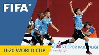 Uruguay end Iraqs fairytale run in shootout [upl. by Alegnad808]