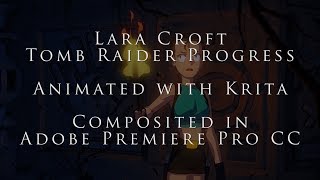 Krita Lara Croft Tomb Raider Progress [upl. by Lizned]