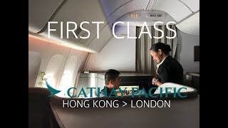 Cathay Pacific First Class Luxury to London [upl. by Nnaira140]