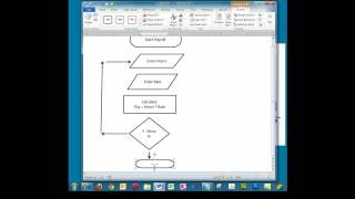 Creating a Simple Flowchart in Microsoft Word [upl. by Garvin639]