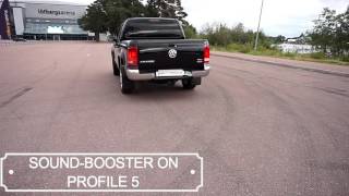 KUFATEC SoundBooster VW Amarok 2016 demo [upl. by Yrrak651]