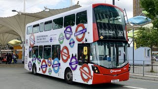 London Bus Route 262  Gallions Reach to Stratford  Subtitles [upl. by Aisatsan]