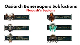 Ossiarch Bonereapers Subfactions LORE and BREAKDOWN [upl. by Ailyn]