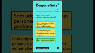 Test Your Danish Knowledge 🇩🇰  Indfødsretsprøve Quiz DanishCitizenship Indfødsretsprøve QuizTime [upl. by Unam266]