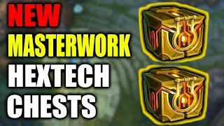 NEW MASTERWORK HEXTECH CHESTS UNBOXING  League of Legends [upl. by Nodnar]