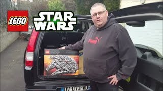 UNBOXING LEGO STAR WARS 75192 FAUCON MILLENIUM UCS en français FR HD [upl. by Aratahc116]