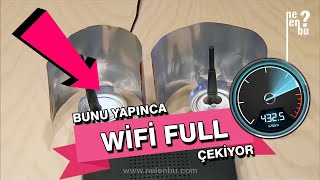 Wifi Sinyal Güçlendirici Nasıl Yapılır Evde Pratik Çözüm [upl. by Maker]