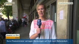 Schalte nach Athen zu Anna Tillack mit aktuellen Informationen am 02072015 [upl. by Lesnah]