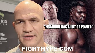 JUNIOR DOS SANTOS FOUGHT FRANCIS NGANNOU RATES POWER amp PREDICTS FURY VS NGANNOU [upl. by Coffee]