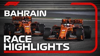 2019 Bahrain Grand Prix Race Highlights [upl. by Novehc]