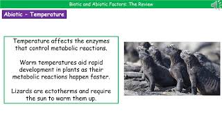 OCR Gateway A B412  Biotic and Abiotic Factors [upl. by Fagin]